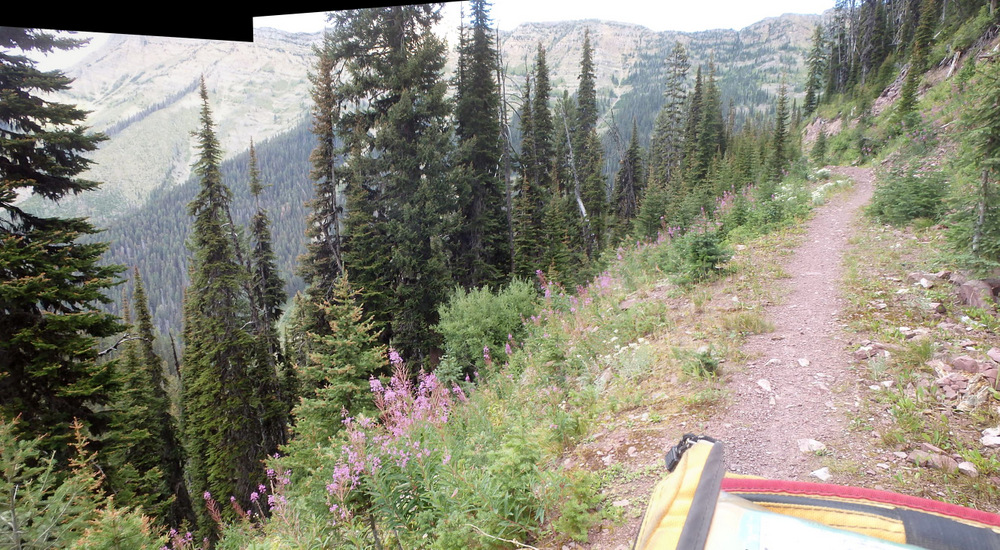 GDMBR: A broader view of the Single Track of FR-4353, Richmond Peak, MT.